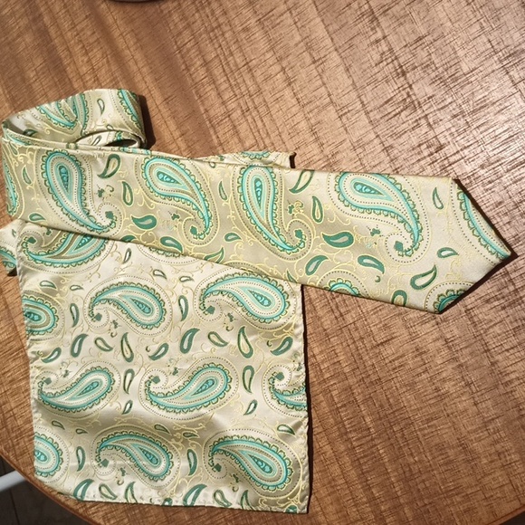 SetSense Paisley Silk Tie Set NWOT - Picture 1 of 5